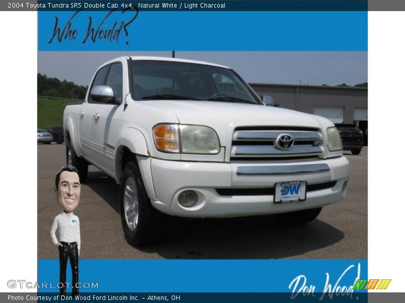 Natural White / Light Charcoal 2004 Toyota Tundra SR5 Double Cab 4x4