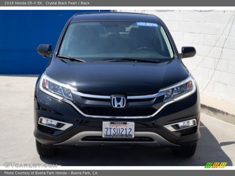 Crystal Black Pearl / Black 2016 Honda CR-V EX