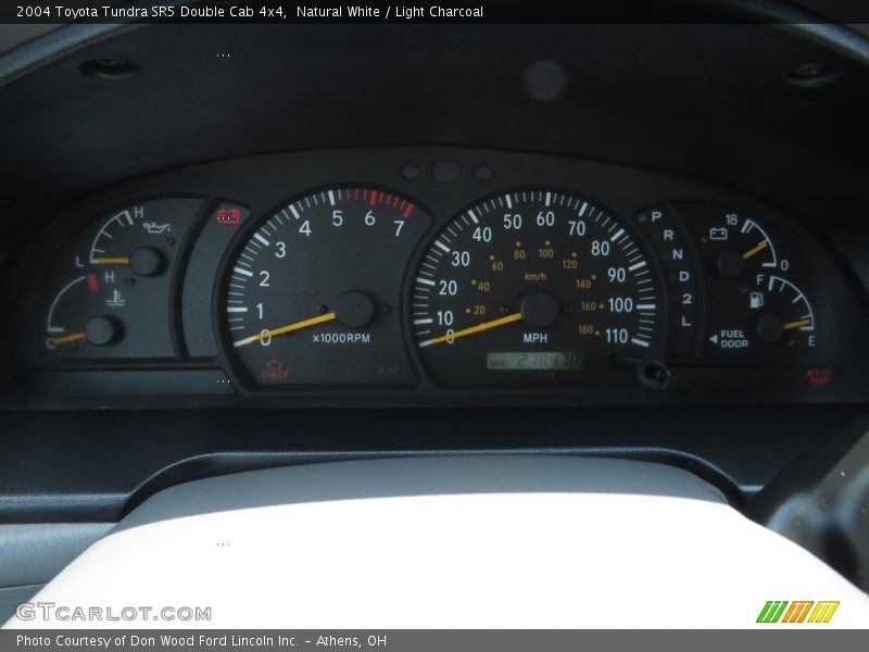 Natural White / Light Charcoal 2004 Toyota Tundra SR5 Double Cab 4x4