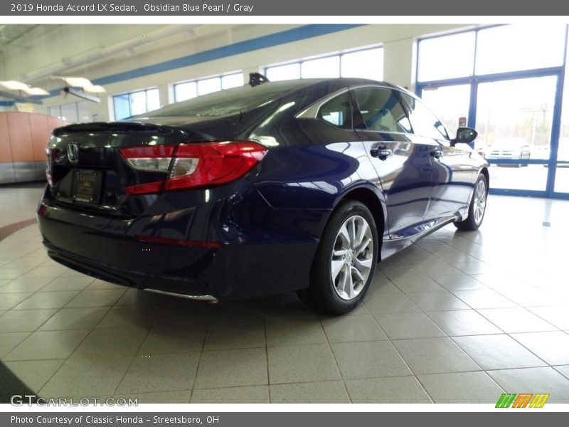 Obsidian Blue Pearl / Gray 2019 Honda Accord LX Sedan