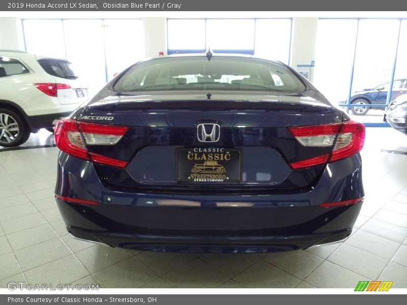 Obsidian Blue Pearl / Gray 2019 Honda Accord LX Sedan