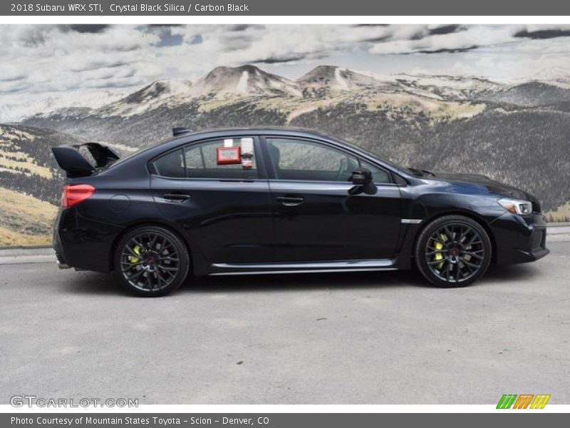  2018 WRX STI Crystal Black Silica