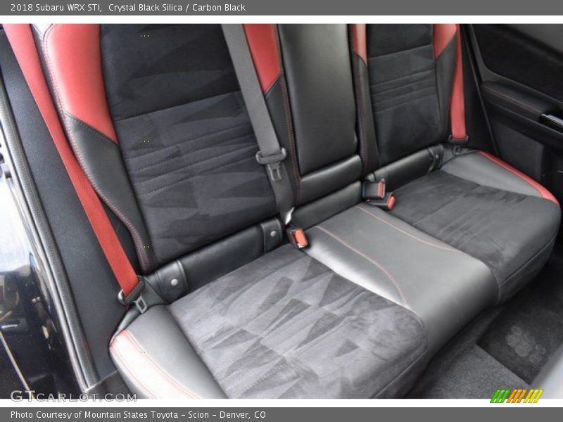 Rear Seat of 2018 WRX STI