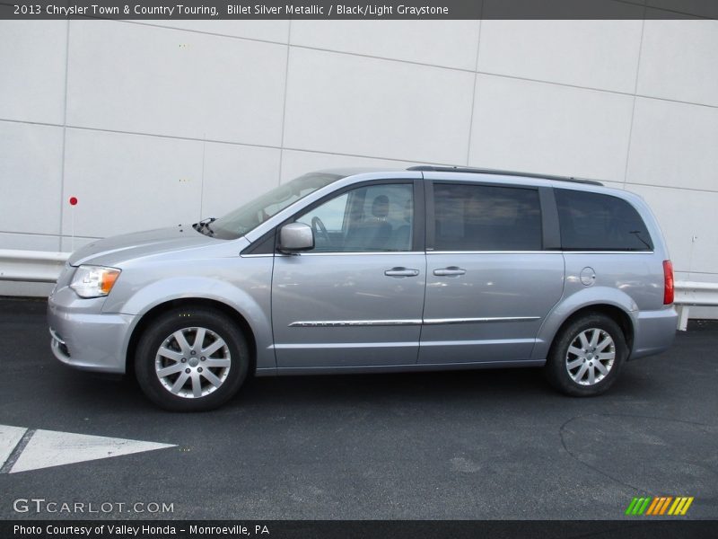 Billet Silver Metallic / Black/Light Graystone 2013 Chrysler Town & Country Touring