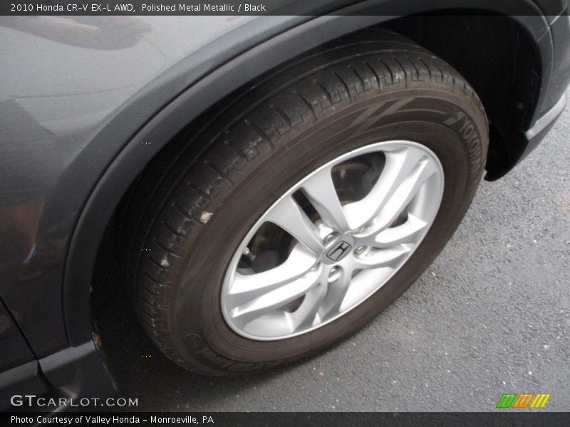 Polished Metal Metallic / Black 2010 Honda CR-V EX-L AWD