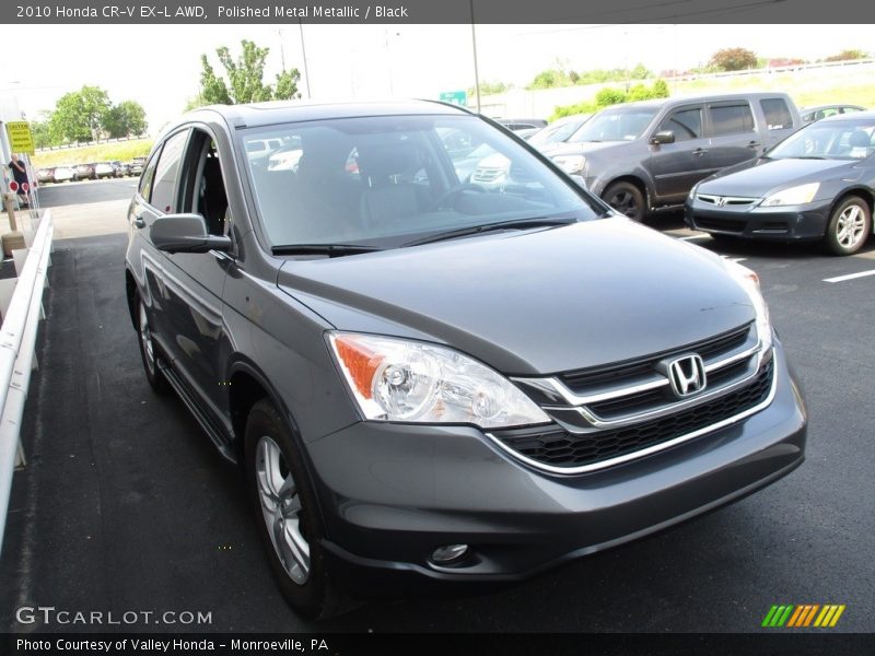 Polished Metal Metallic / Black 2010 Honda CR-V EX-L AWD