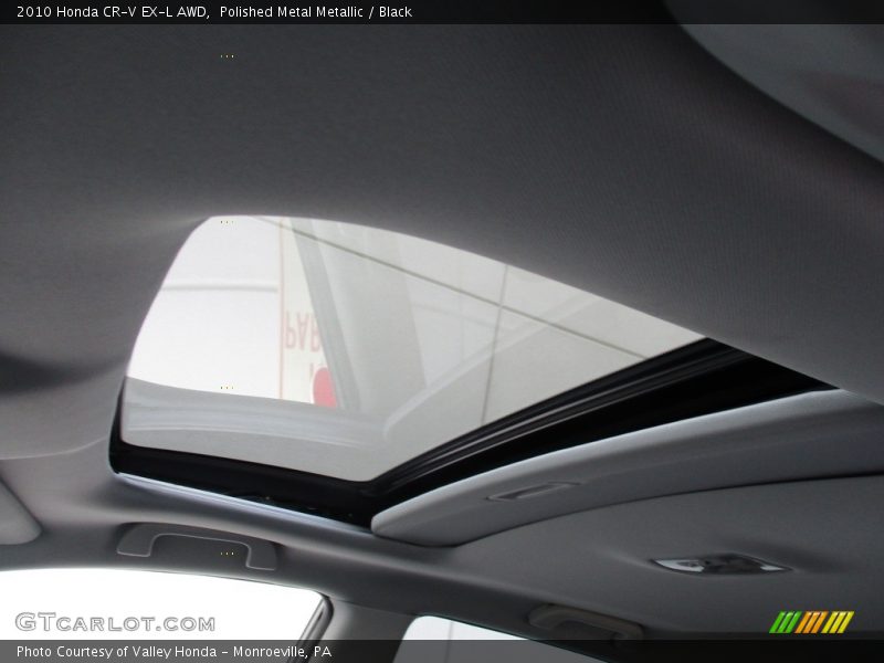 Polished Metal Metallic / Black 2010 Honda CR-V EX-L AWD