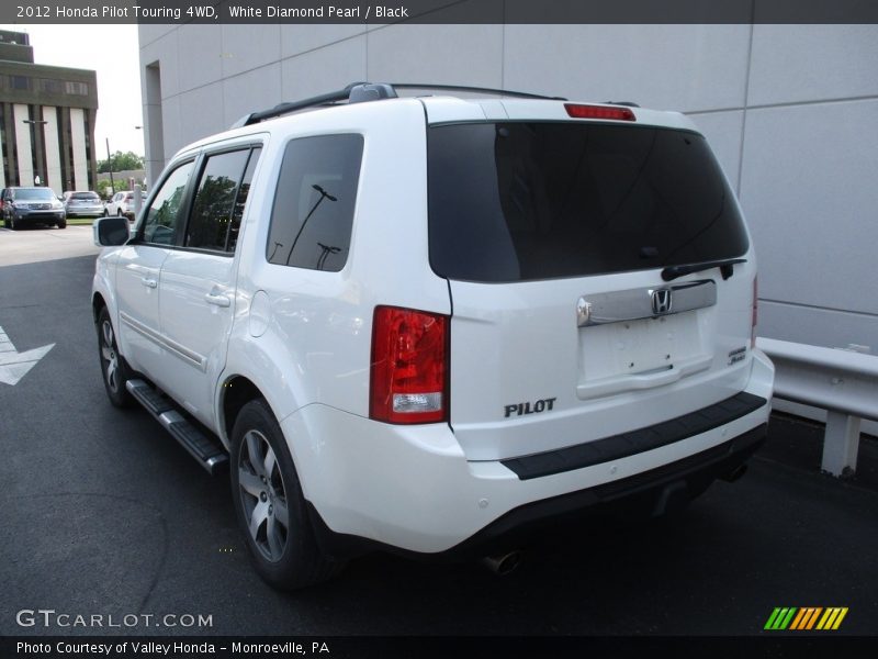 White Diamond Pearl / Black 2012 Honda Pilot Touring 4WD