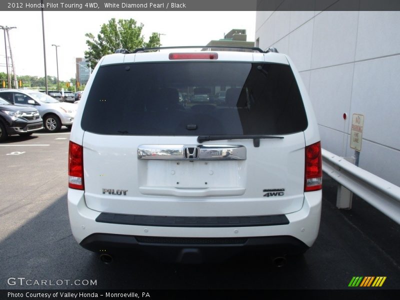 White Diamond Pearl / Black 2012 Honda Pilot Touring 4WD