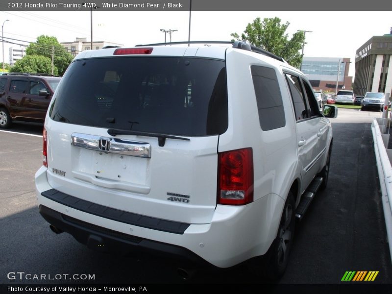 White Diamond Pearl / Black 2012 Honda Pilot Touring 4WD