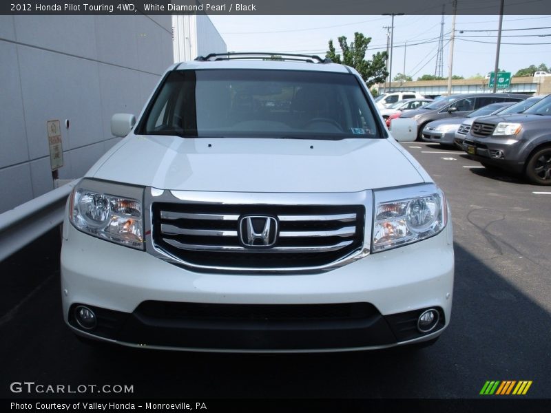 White Diamond Pearl / Black 2012 Honda Pilot Touring 4WD