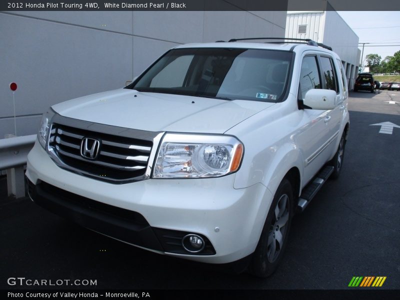 White Diamond Pearl / Black 2012 Honda Pilot Touring 4WD