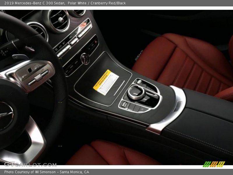 Polar White / Cranberry Red/Black 2019 Mercedes-Benz C 300 Sedan