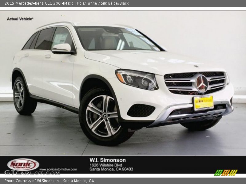 Polar White / Silk Beige/Black 2019 Mercedes-Benz GLC 300 4Matic