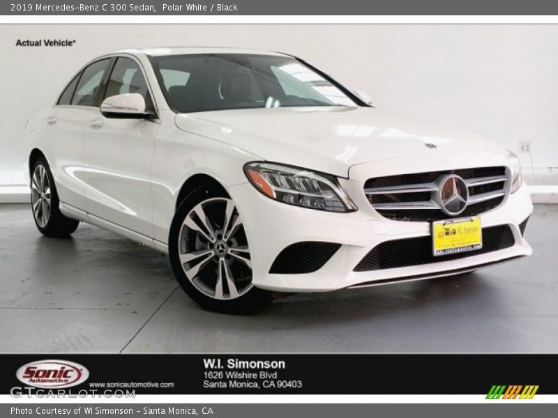 Polar White / Black 2019 Mercedes-Benz C 300 Sedan