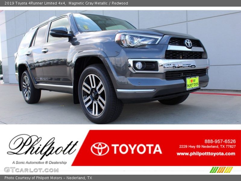 Magnetic Gray Metallic / Redwood 2019 Toyota 4Runner Limited 4x4