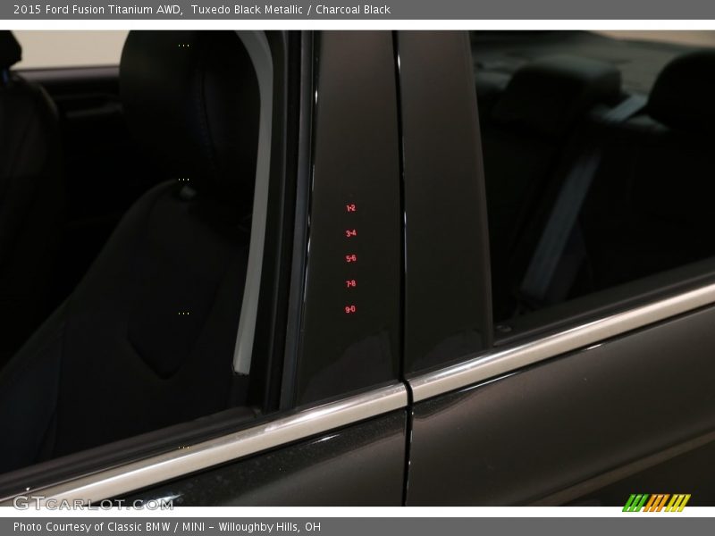 Tuxedo Black Metallic / Charcoal Black 2015 Ford Fusion Titanium AWD