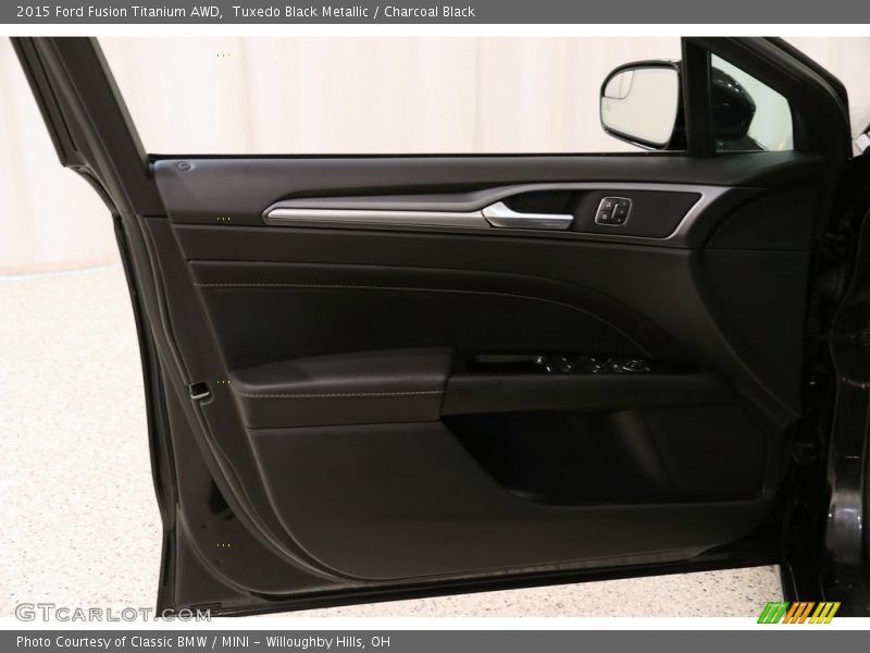 Tuxedo Black Metallic / Charcoal Black 2015 Ford Fusion Titanium AWD