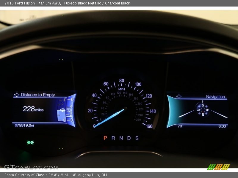 Tuxedo Black Metallic / Charcoal Black 2015 Ford Fusion Titanium AWD