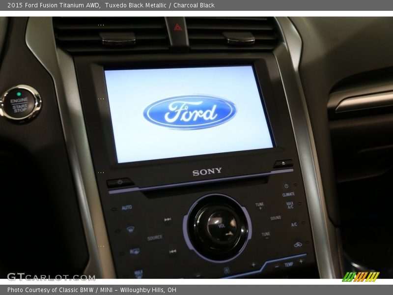 Tuxedo Black Metallic / Charcoal Black 2015 Ford Fusion Titanium AWD