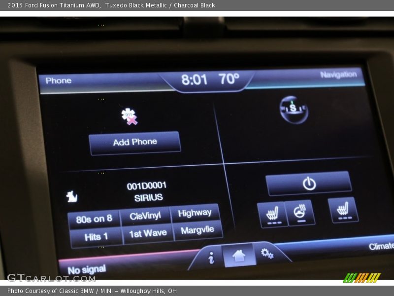 Tuxedo Black Metallic / Charcoal Black 2015 Ford Fusion Titanium AWD