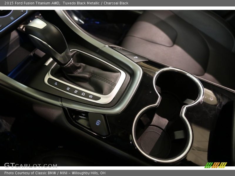 Tuxedo Black Metallic / Charcoal Black 2015 Ford Fusion Titanium AWD