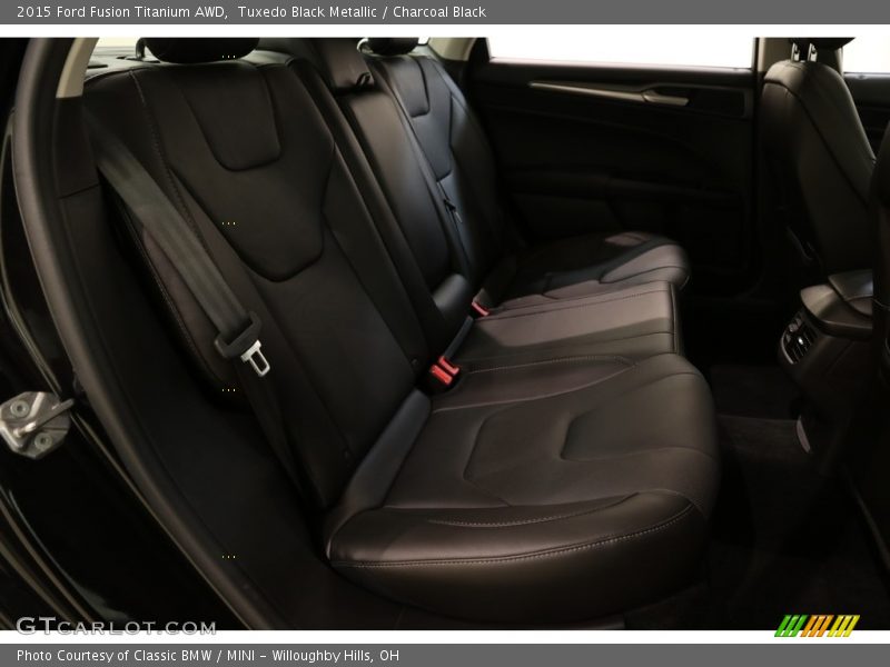 Tuxedo Black Metallic / Charcoal Black 2015 Ford Fusion Titanium AWD
