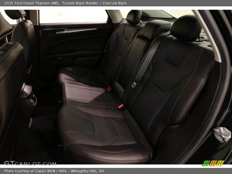Tuxedo Black Metallic / Charcoal Black 2015 Ford Fusion Titanium AWD