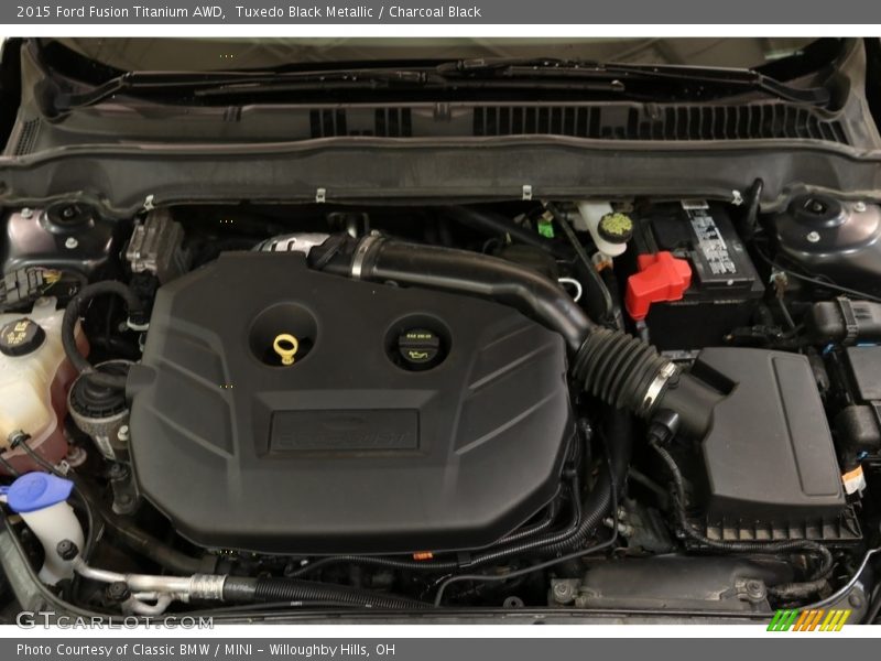 Tuxedo Black Metallic / Charcoal Black 2015 Ford Fusion Titanium AWD
