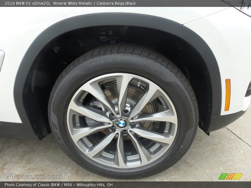 Mineral White Metallic / Canberra Beige/Black 2019 BMW X3 xDrive30i