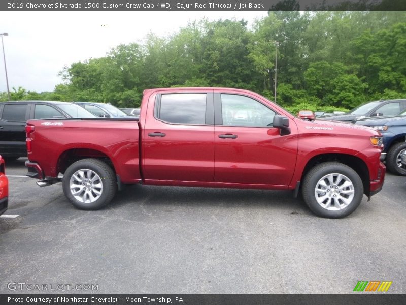 Cajun Red Tintcoat / Jet Black 2019 Chevrolet Silverado 1500 Custom Crew Cab 4WD