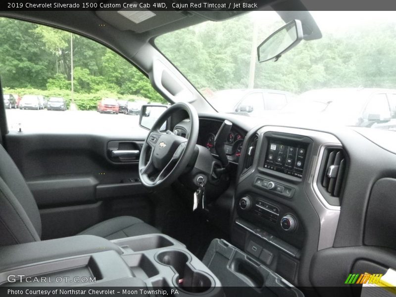 Cajun Red Tintcoat / Jet Black 2019 Chevrolet Silverado 1500 Custom Crew Cab 4WD