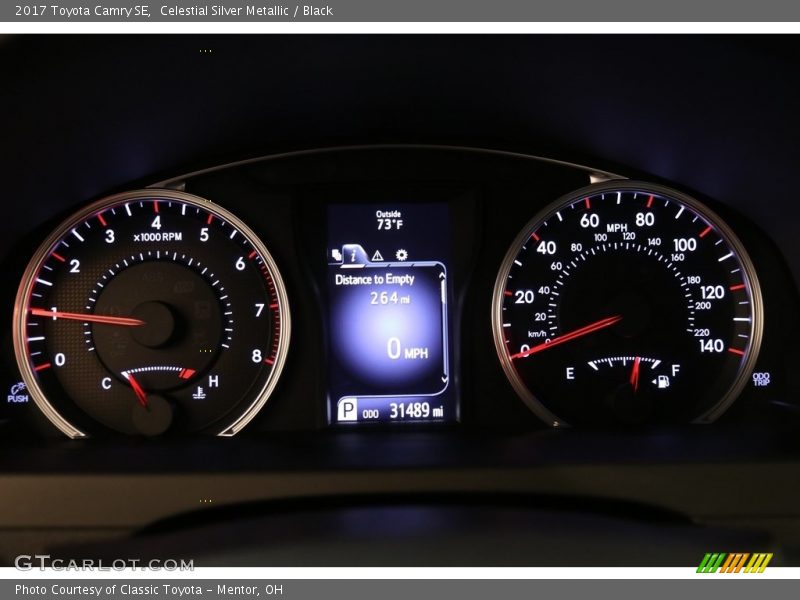 Celestial Silver Metallic / Black 2017 Toyota Camry SE