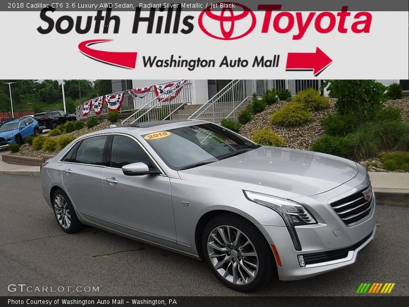 Radiant Silver Metallic / Jet Black 2018 Cadillac CT6 3.6 Luxury AWD Sedan
