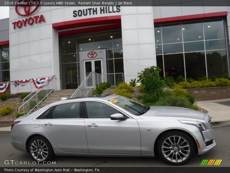 Radiant Silver Metallic / Jet Black 2018 Cadillac CT6 3.6 Luxury AWD Sedan