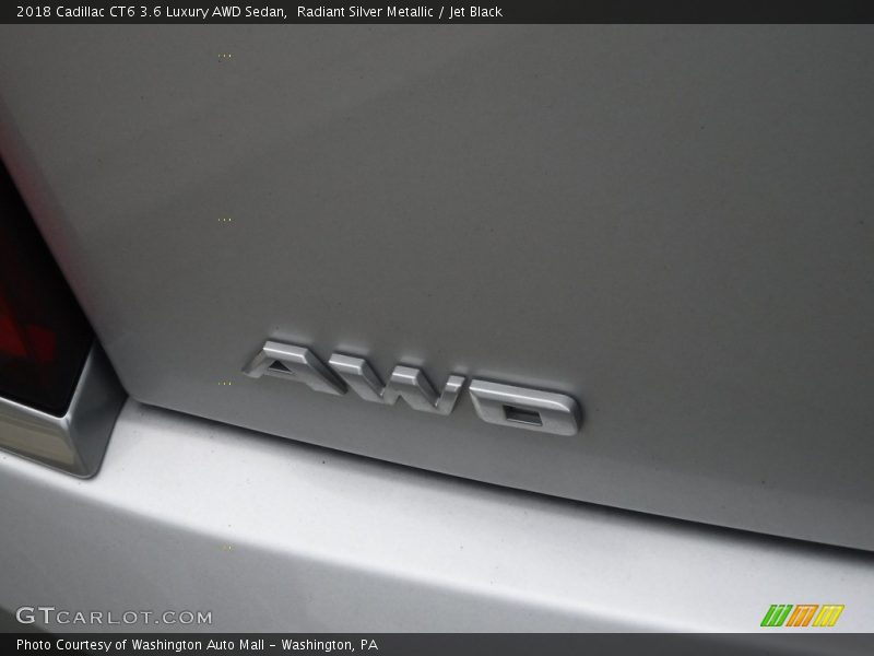 Radiant Silver Metallic / Jet Black 2018 Cadillac CT6 3.6 Luxury AWD Sedan