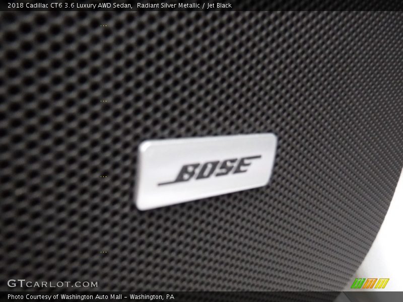 Radiant Silver Metallic / Jet Black 2018 Cadillac CT6 3.6 Luxury AWD Sedan