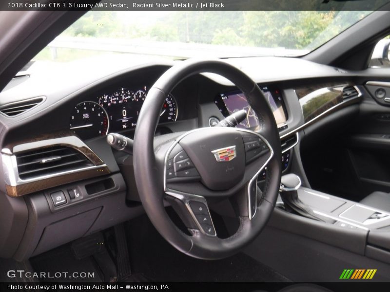 Radiant Silver Metallic / Jet Black 2018 Cadillac CT6 3.6 Luxury AWD Sedan