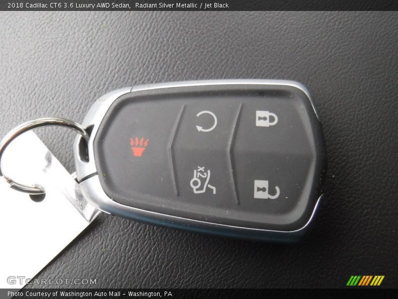 Radiant Silver Metallic / Jet Black 2018 Cadillac CT6 3.6 Luxury AWD Sedan