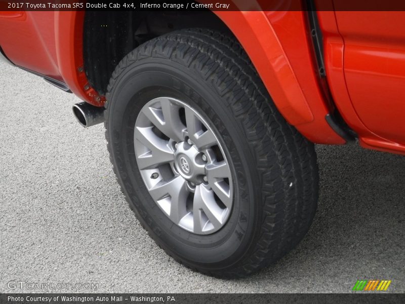 Inferno Orange / Cement Gray 2017 Toyota Tacoma SR5 Double Cab 4x4