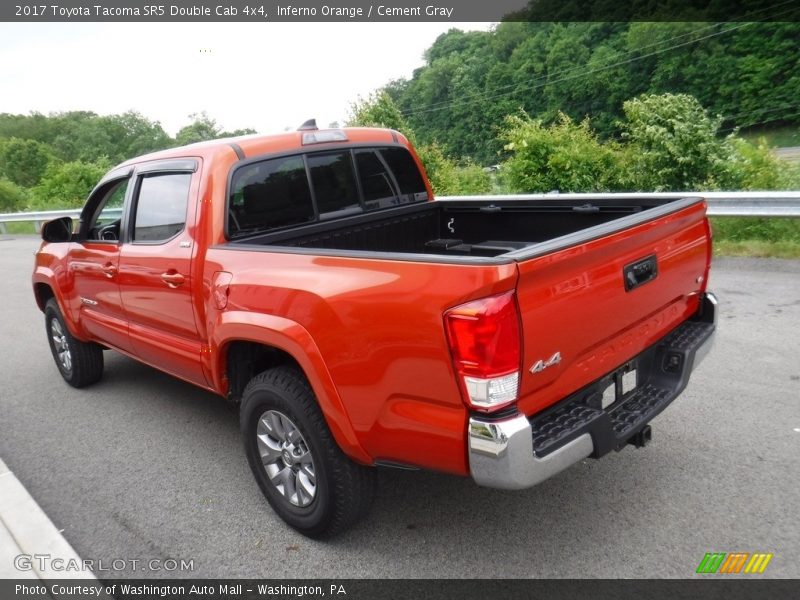 Inferno Orange / Cement Gray 2017 Toyota Tacoma SR5 Double Cab 4x4
