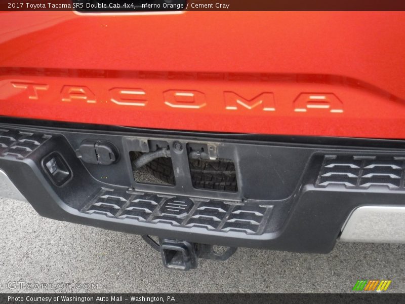 Inferno Orange / Cement Gray 2017 Toyota Tacoma SR5 Double Cab 4x4