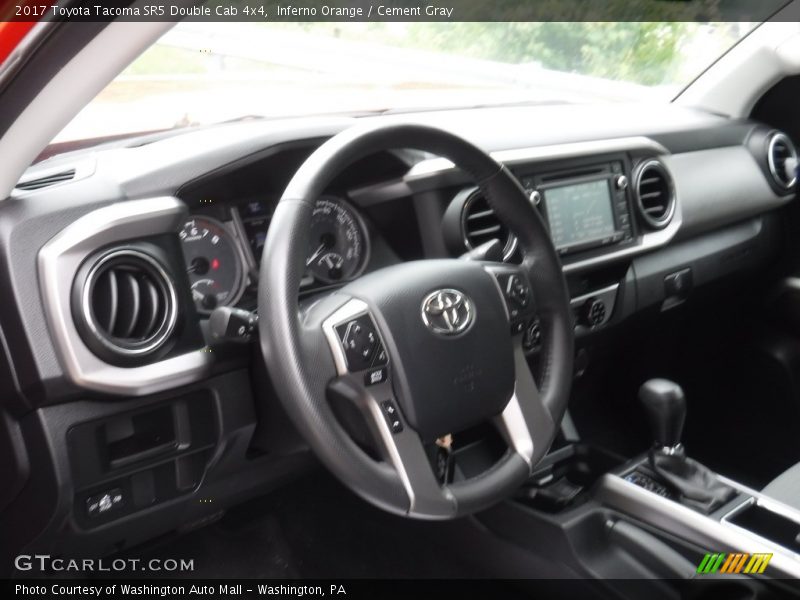 Inferno Orange / Cement Gray 2017 Toyota Tacoma SR5 Double Cab 4x4