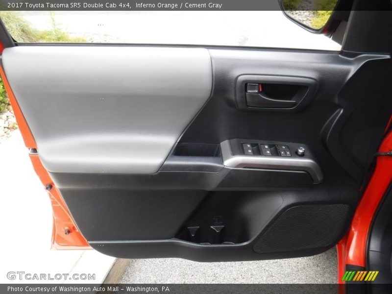 Inferno Orange / Cement Gray 2017 Toyota Tacoma SR5 Double Cab 4x4