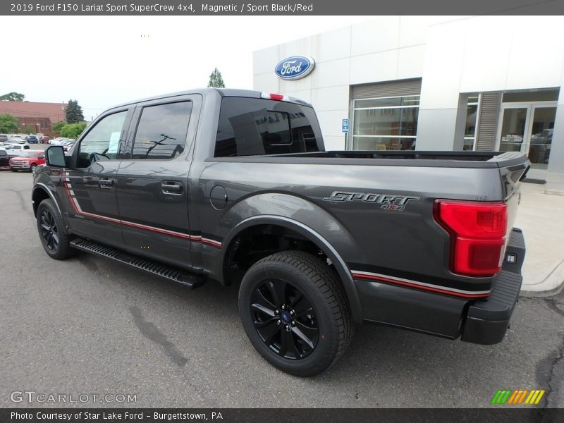 Magnetic / Sport Black/Red 2019 Ford F150 Lariat Sport SuperCrew 4x4