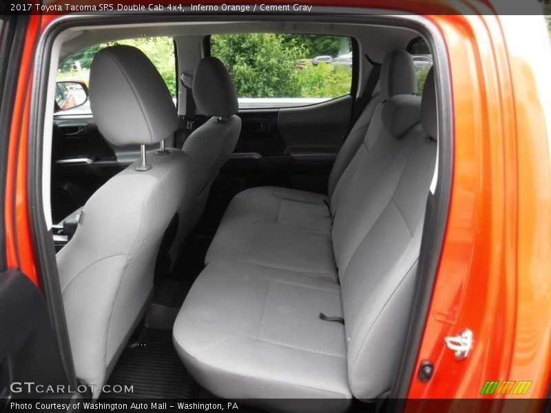 Inferno Orange / Cement Gray 2017 Toyota Tacoma SR5 Double Cab 4x4