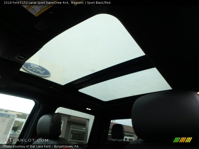 Sunroof of 2019 F150 Lariat Sport SuperCrew 4x4