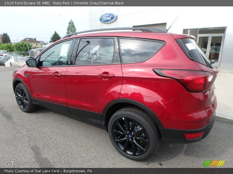 Ruby Red / Chromite Gray/Charcoal Black 2019 Ford Escape SE 4WD