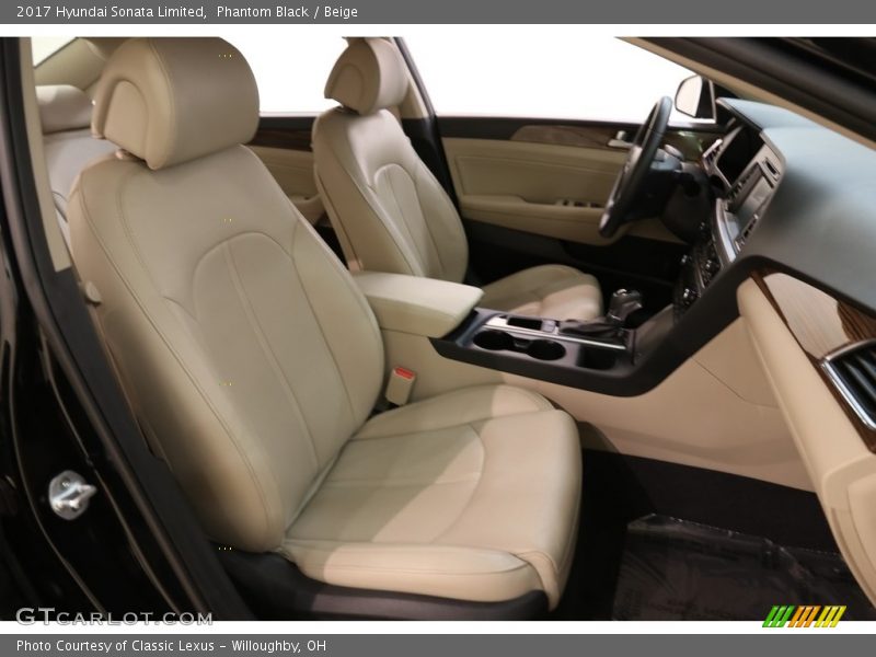 Phantom Black / Beige 2017 Hyundai Sonata Limited