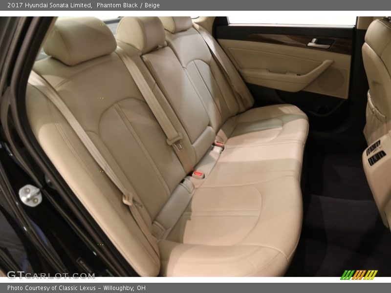 Phantom Black / Beige 2017 Hyundai Sonata Limited